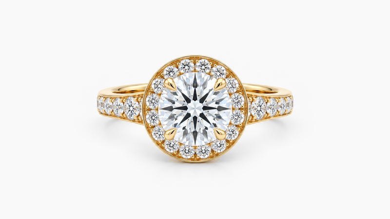 1.20ct Lab Diamond Halo Ring