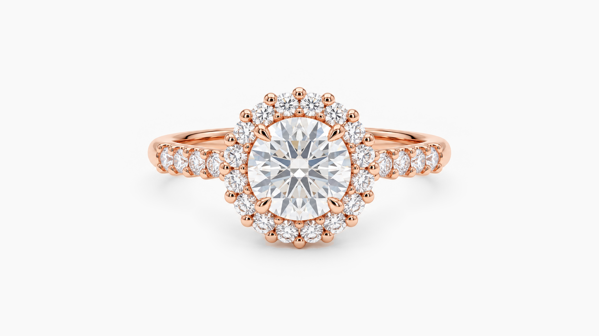 Made-to-order lab-grown diamond ring in Rose Gold