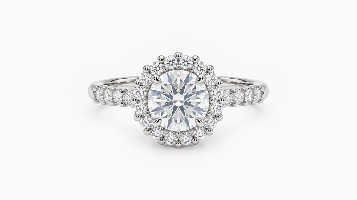 Made-to-order lab-grown diamond ring in White Gold