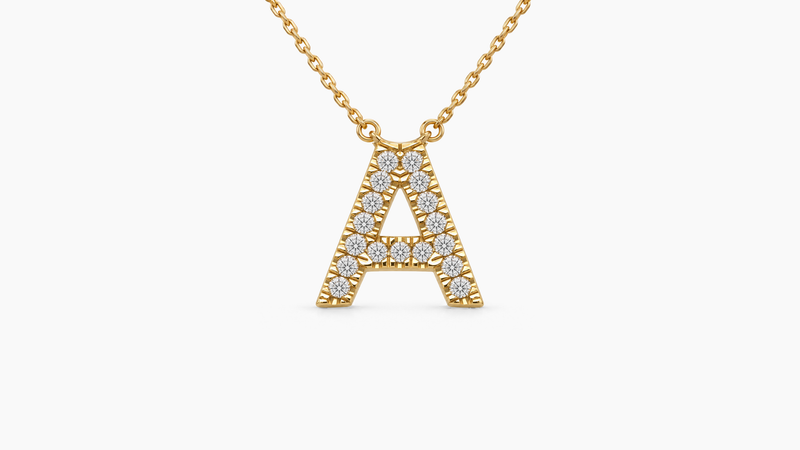 Large Diamond Initial with Chain